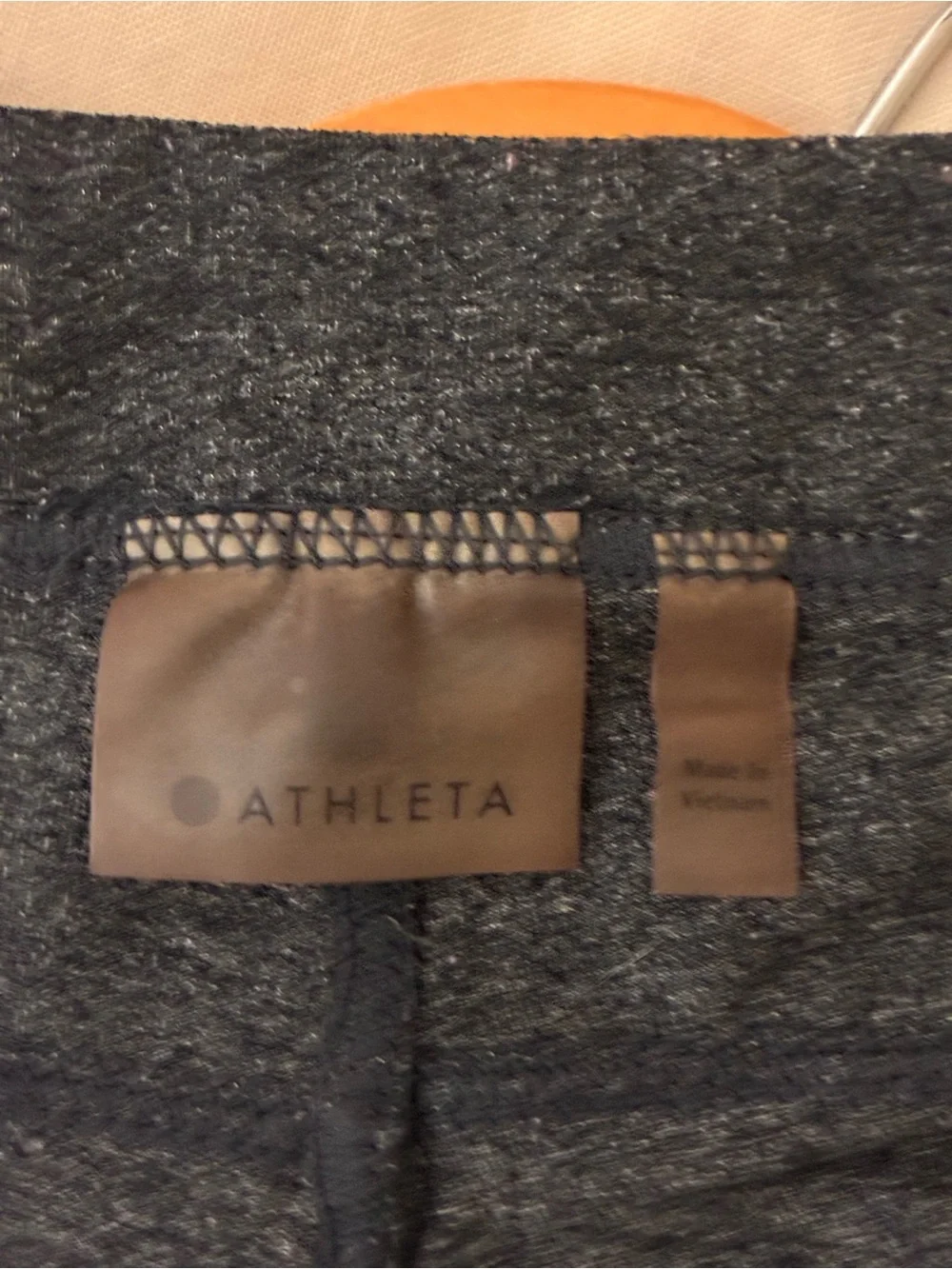 Athleta | Gray 2000’s Mid Rise flare stretch leggings yoga pants size LP